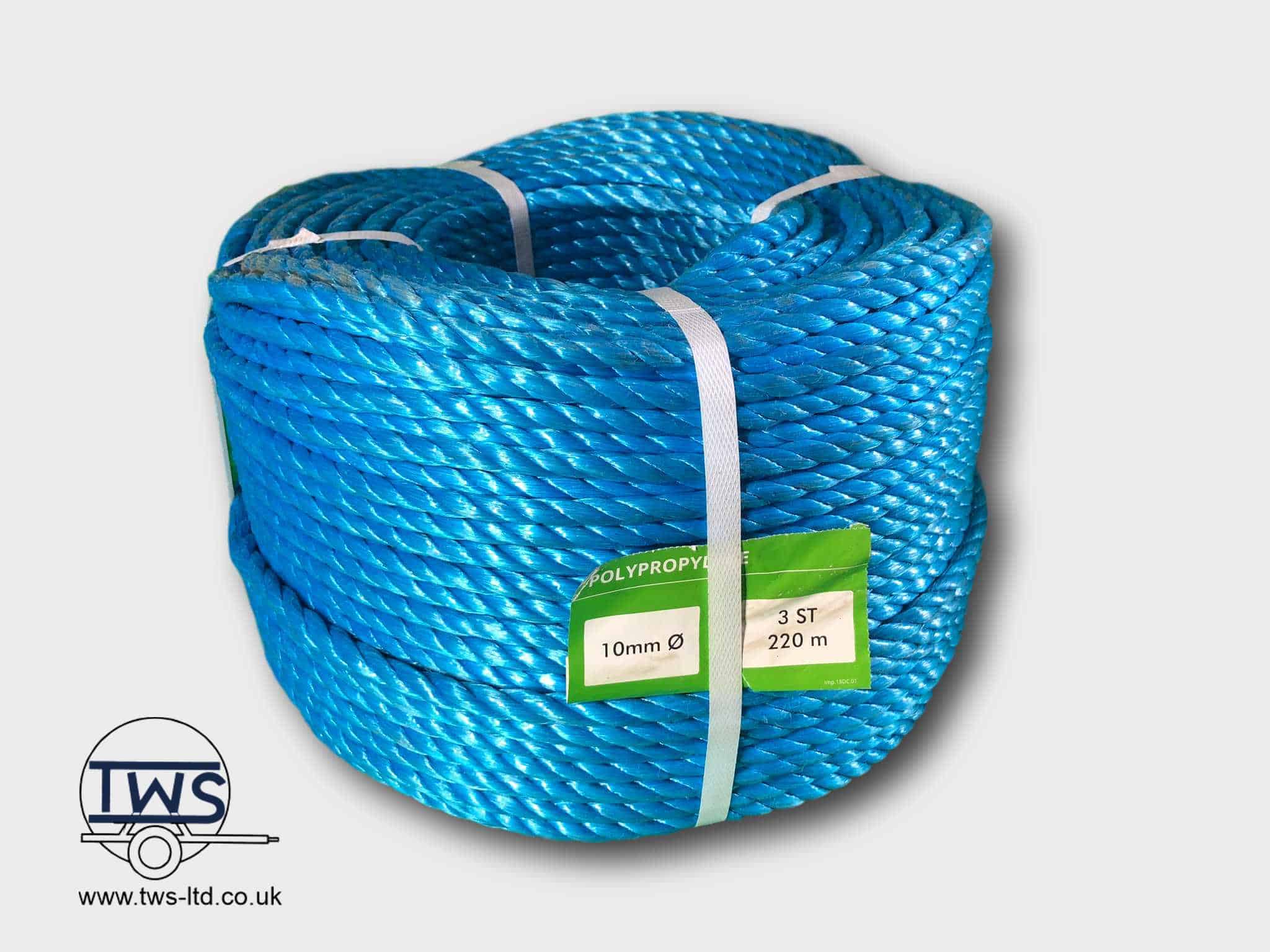 Blue Polypropylene Rope - Trailer and Winch Solutions Ltd